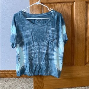 American Eagle tie dye t-shirt with pocket